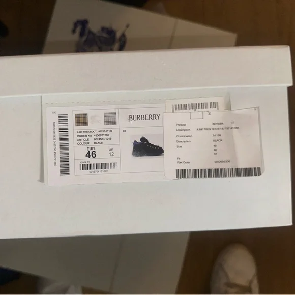 Men's Burberry Black and Blue shoes NEW